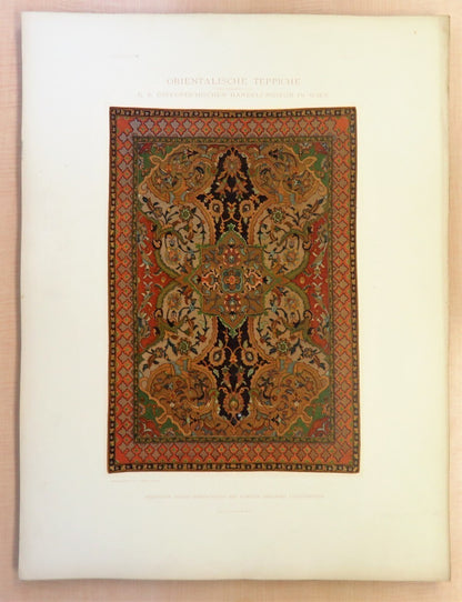 'Orientalische Teppiche' (2 Vols.) - Antique Oriental Carpet Catalog 1892 Rare