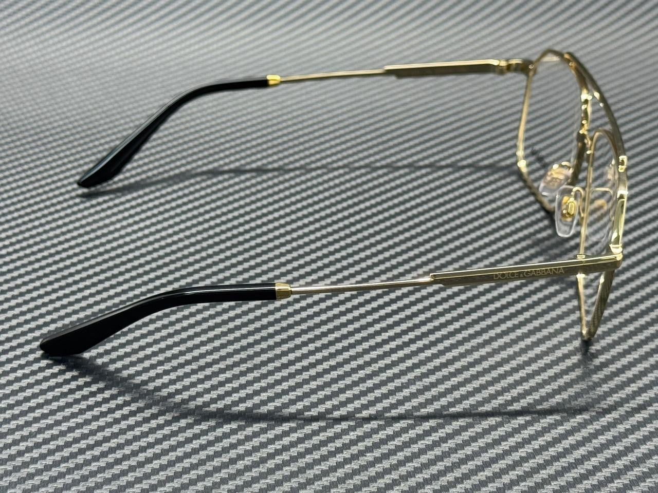DOLCE & GABBANA DG1364 02 Gold Metal Men's 58 mm Eyeglasses