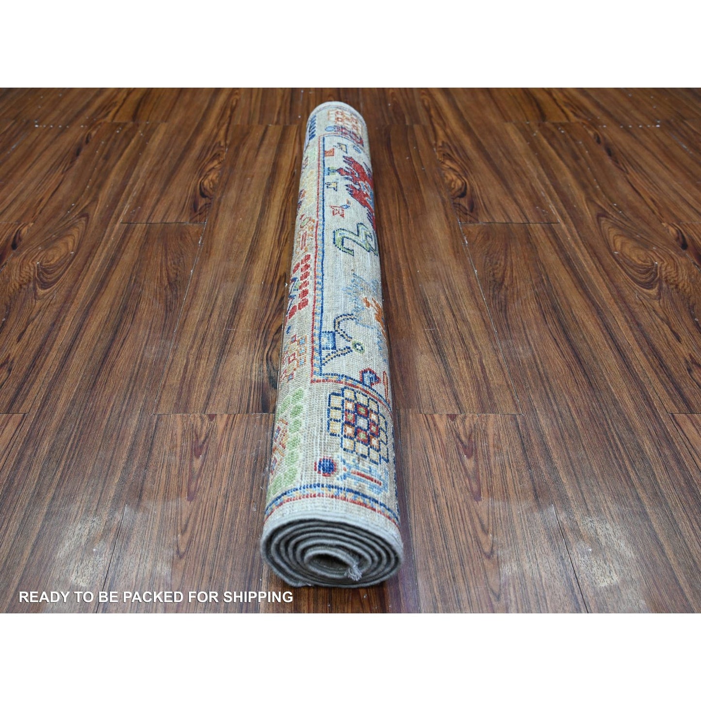 3'1"X5' Gray Aryana Mahal Design Vegetable Dyes Oriental Rug