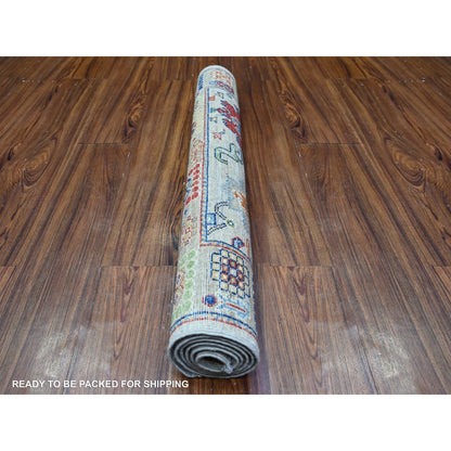 3'1"X5' Gray Aryana Mahal Design Vegetable Dyes Oriental Rug