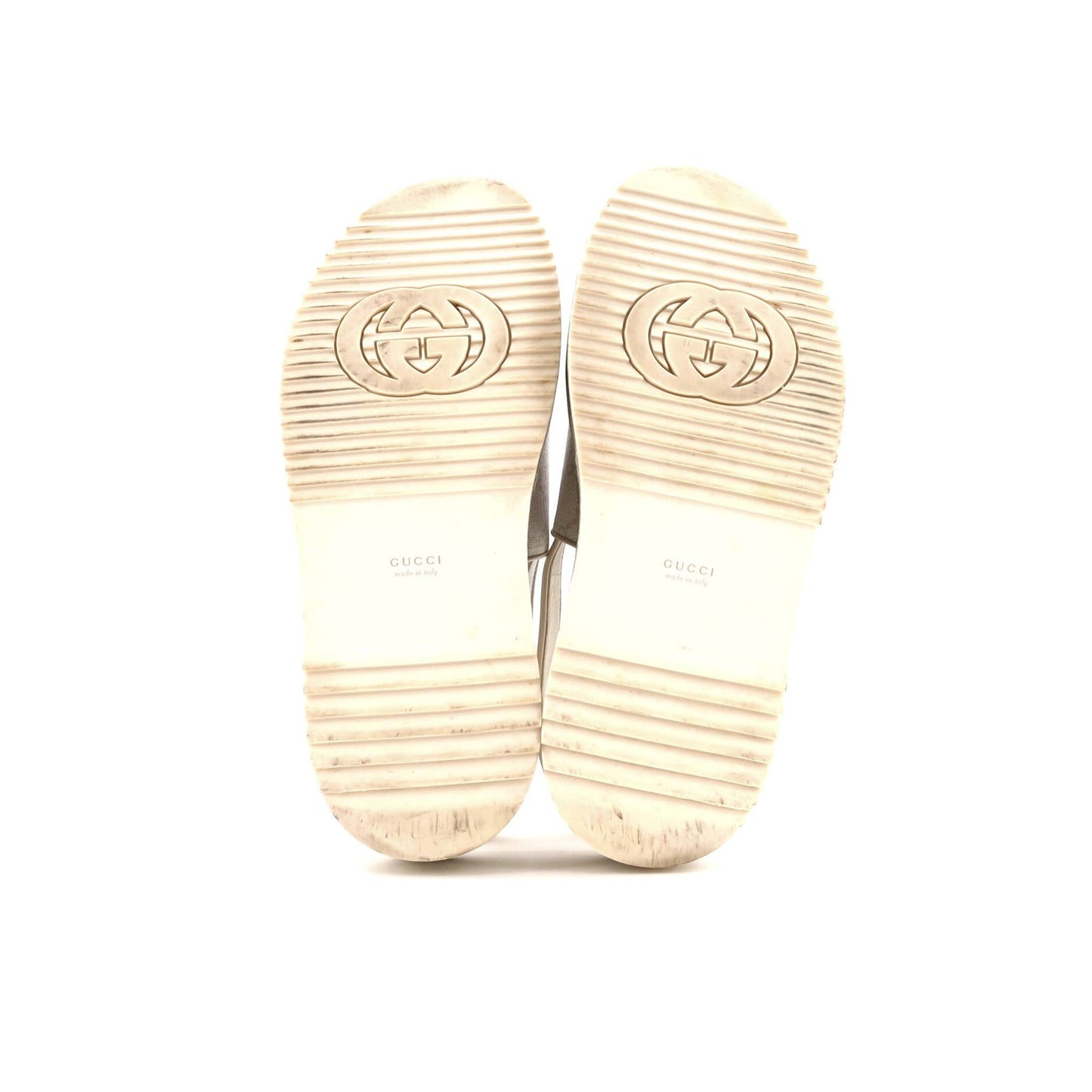 Gucci Women'S Angelina Platform Slingback Sandals Gg Coated Canvas