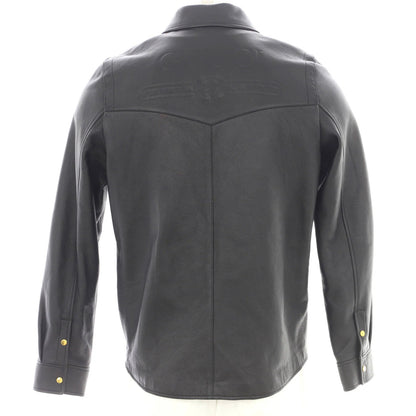 Gucci Men'S Logo Shirt Jacket Leather