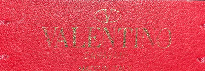 Valentino Garavani Rockstud Flip Lock Flap Top Handle Bag Leather Small