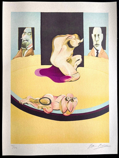 Francis Bacon Lithograph Coa Signed In Pen