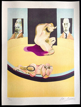 Francis Bacon Lithograph Coa Signed In Pen