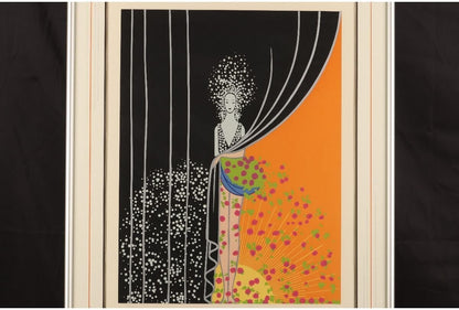 Erte "Printemps" Embossed Color Serigraph