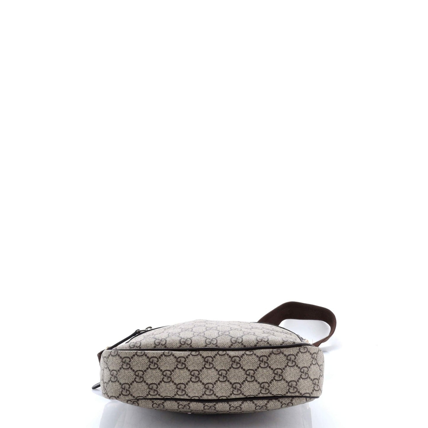 Gucci Front Zip Messenger Gg Coated Canvas Medium