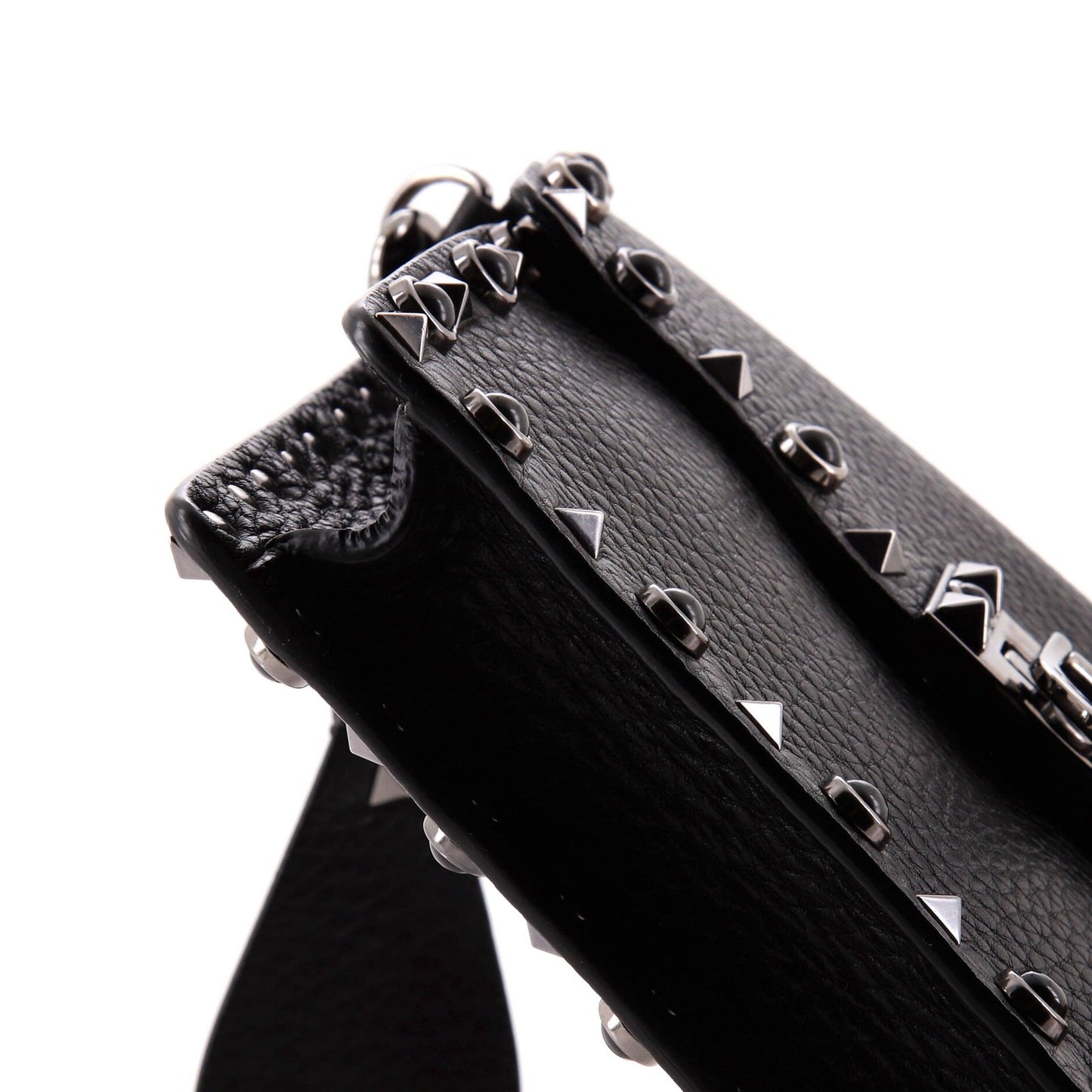 Valentino Garavani Rolling Rockstud Flip Lock Flap Bag Leather With Cabochons