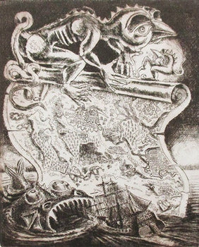 Jiri Havlicek Etching Title Signed Czech 1978 Framed Ed.E.A. Original Artwork