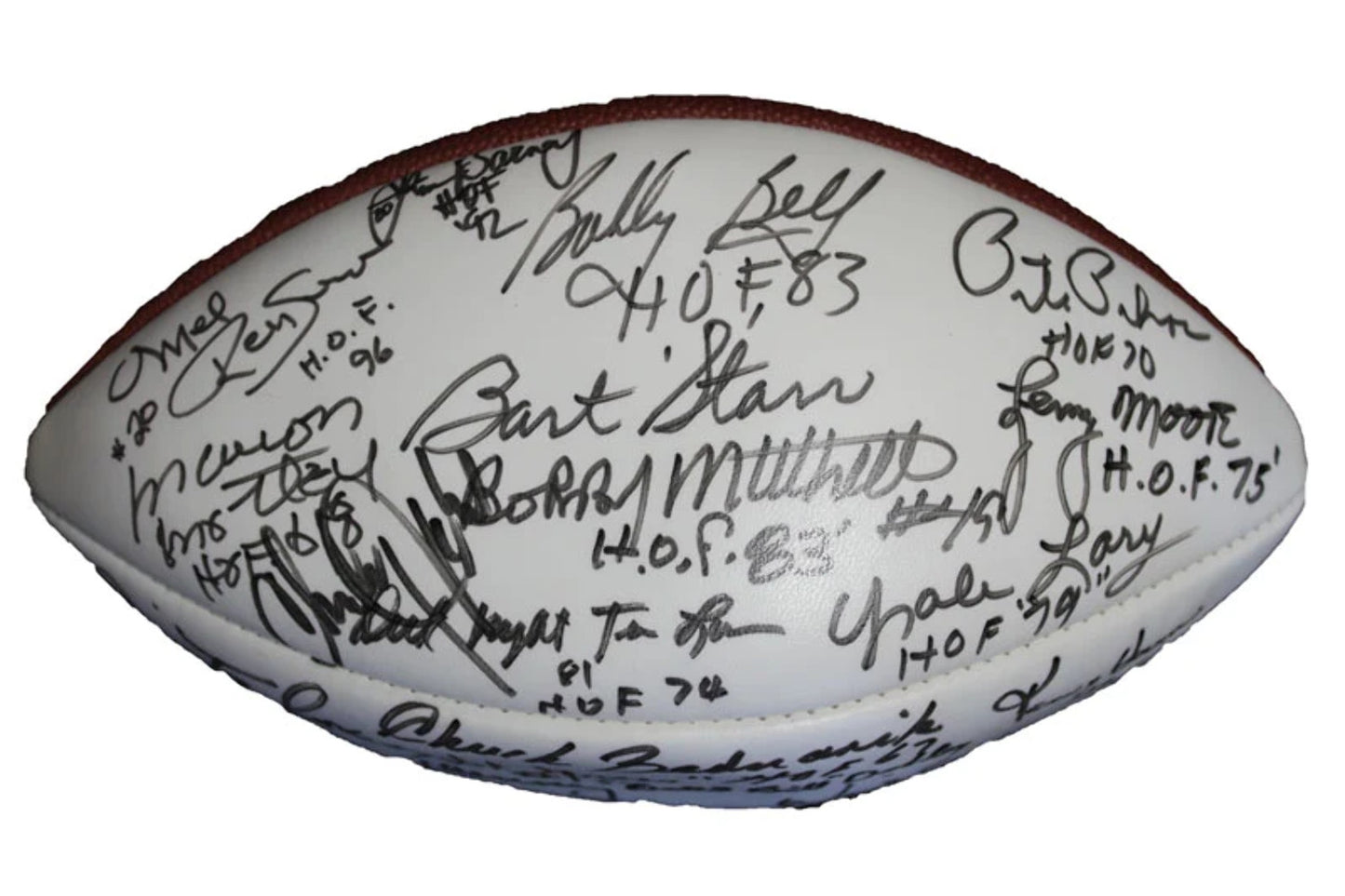 Nfl & Nba Hall Of Fame Signed Football