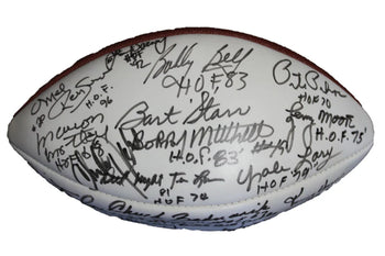 Nfl & Nba Hall Of Fame Signed Football