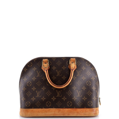 Louis Vuitton Alma Handbag Monogram Canvas Pm