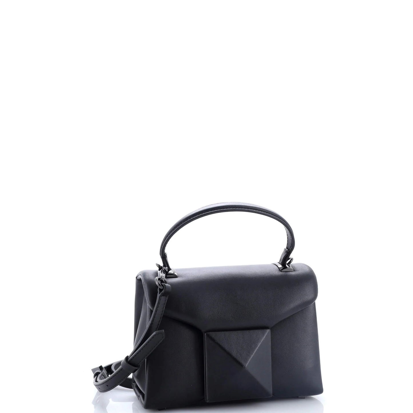 Valentino Garavani One Stud Top Handle Flap Bag Leather Mini