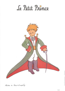 Antoine De Saint Exupery The Little Prince And Red Cape 