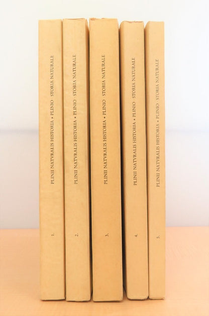 Plinii Naturalis Historia - Plinio Storia Naturale 5-Volume Set, 1984-1987 Italy