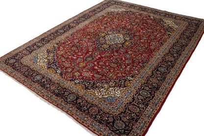 Large Hand-Knotted Vintage Oriental Rug