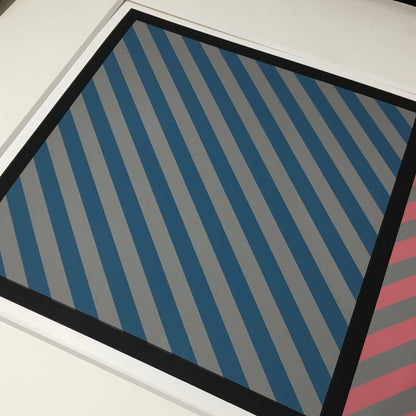 Sol Lewitt Rare 1985 "Bands Of Lines" Silkscreen