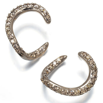 Kashikey Earrings Diamond 0.60Ct Marchioness 18K 750 Brown Gold/Wg