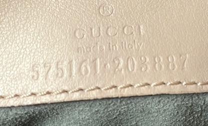 Gucci Gg Marmont Coin Purse On Chain Matelasse Leather