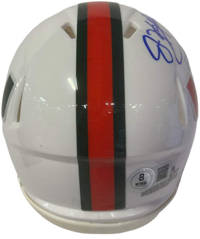 Jim Kelly Autographed Hurricanes Mini Helmet (Beckett Witness)