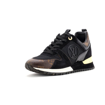 Louis Vuitton Women'S Run Away Sneakers Mesh With Monogram Canvas And Suede