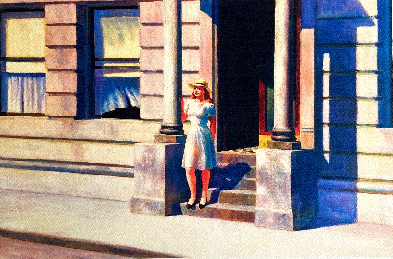Edward Hopper 'Summer' Lithograph Coa Signed And Stamped 275 Ex