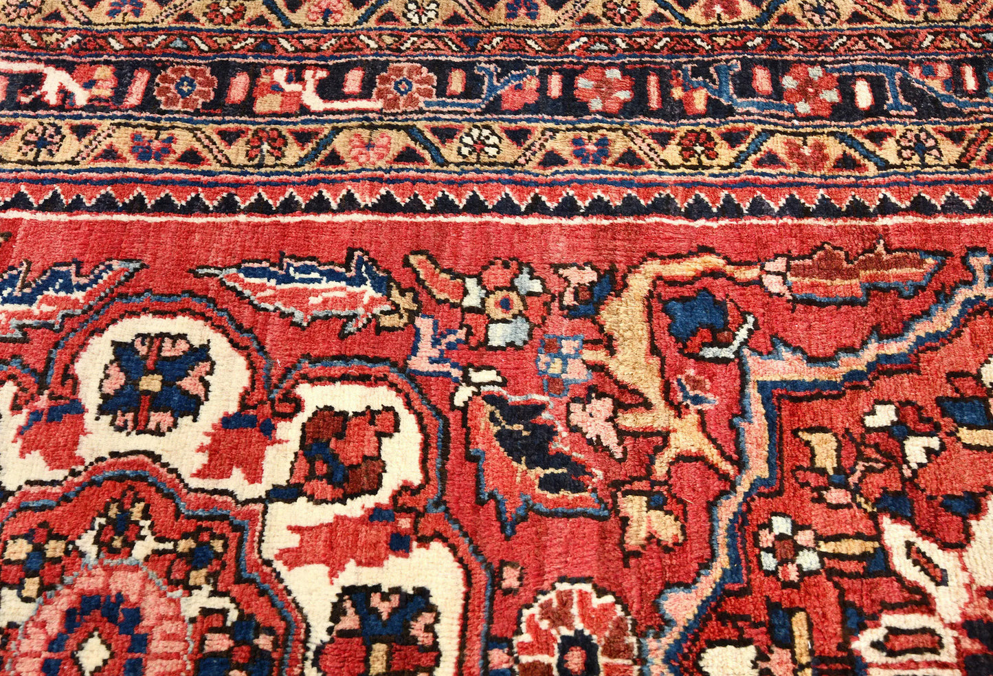 3'6X11'9 Oriental Runner Rug Floral Geometric Farmhouse Carpet