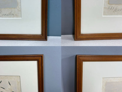 Authentic Andre Brasilier Lithograph "Flanders Coast" Signed Framed