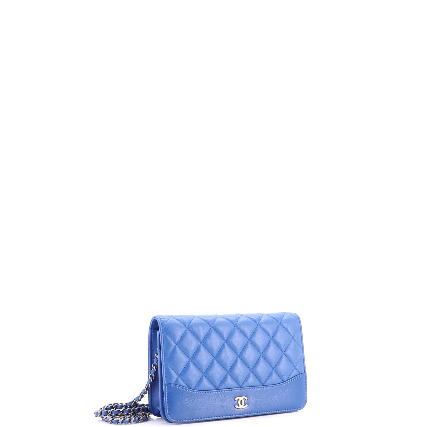 Chanel Gabrielle Wallet On Chain Quilted Aged Calfskin