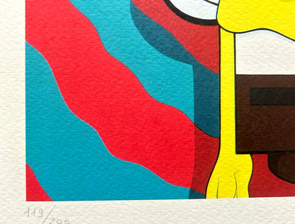 Kaws Lithograph Coa Numbered Limited Certified Mori Art Museum