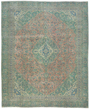 Handmade Semi-Antique Distressed Vintage Oriental