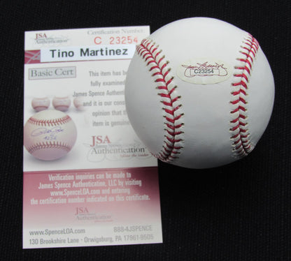 Tino Martinez Signed/Auto Yankees 100Th Oml