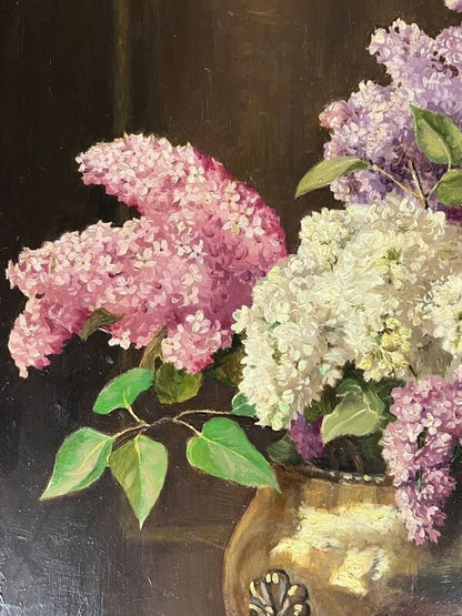 Albert John Sherman (Australian) Original Flower Painting Oil On Board Signed