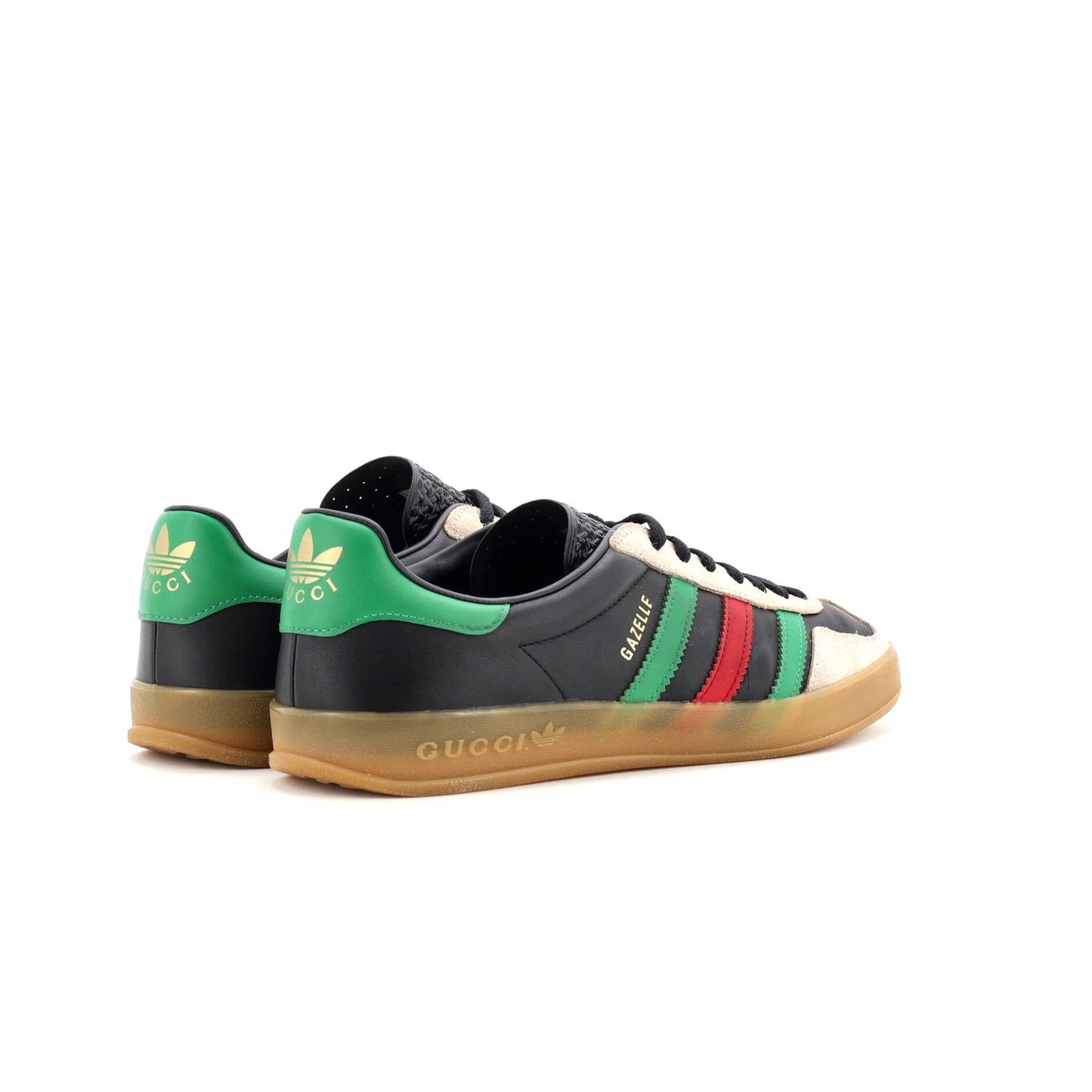 Gucci X Adidas Men'S Gazelle Sneakers Leather And Suede With Faux Leather