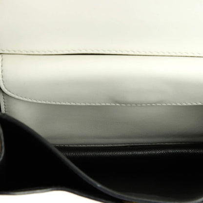 Prada Cahier Crossbody Bag Embellished Denim And Leather Small