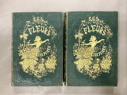 Les Fleurs Animees / J. J. Grandville Illustrated Book Two Volumes 1847
