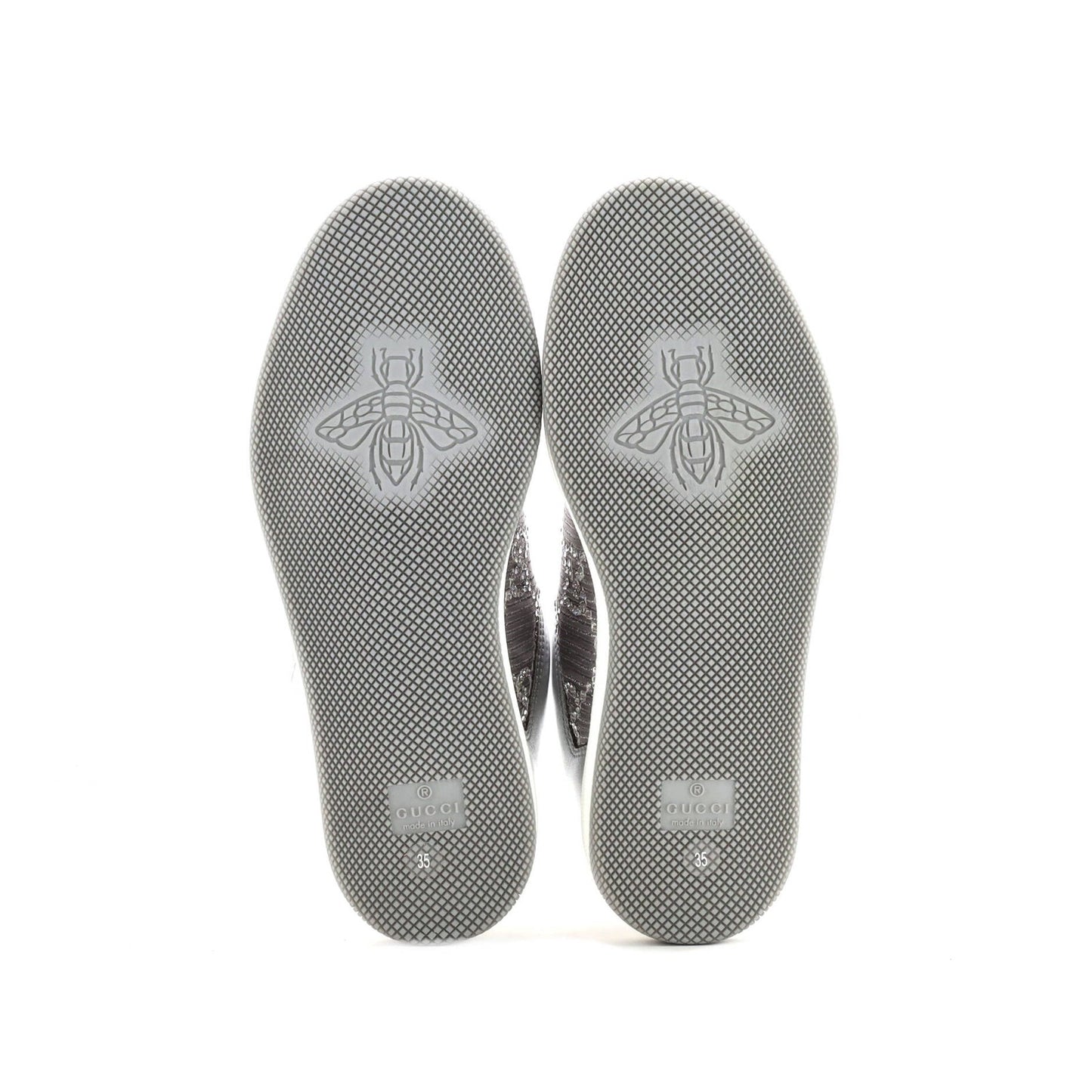 Gucci Screener Sneakers Gg Canvas With Crystals