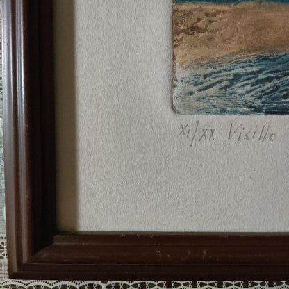 Silvia H Gonzalez Color Etching Print Pencil Signed Numbered Framed