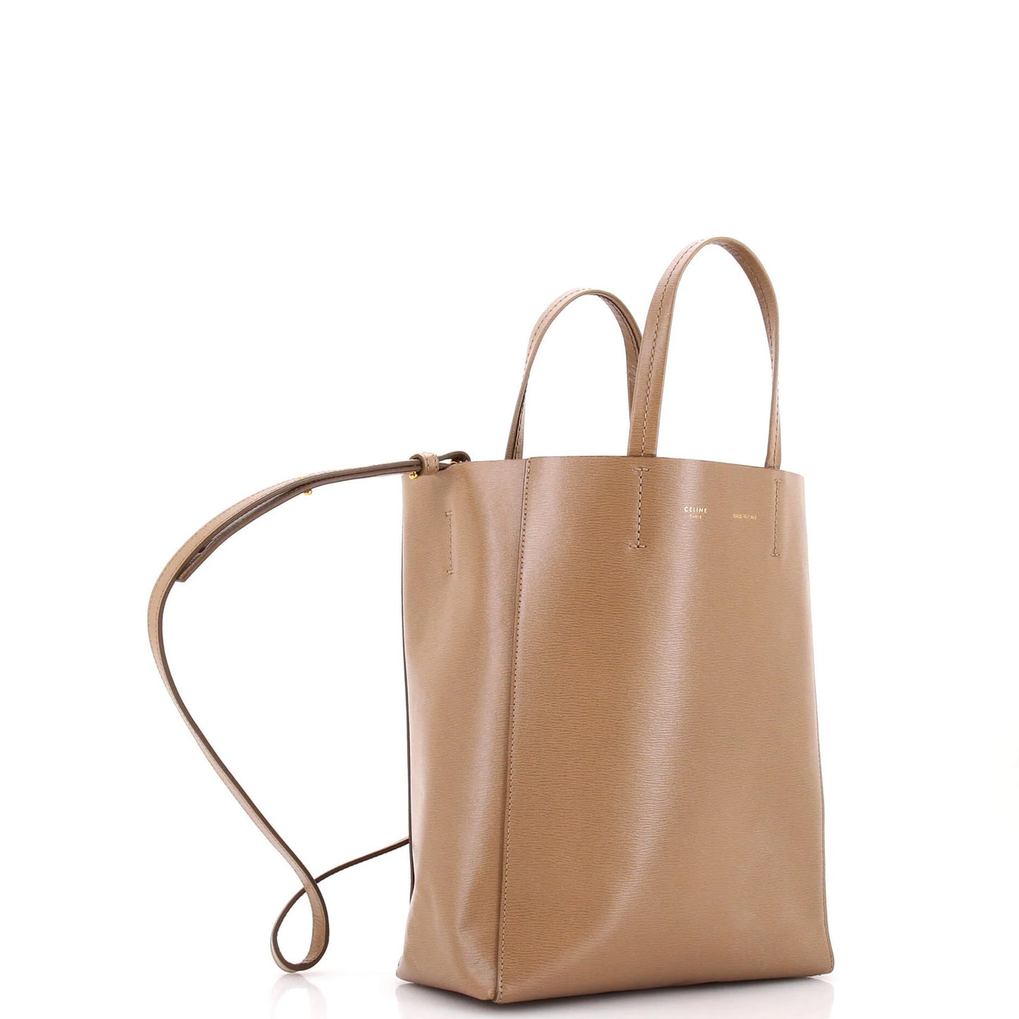 Celine Vertical Cabas Tote Grained Calfskin Small