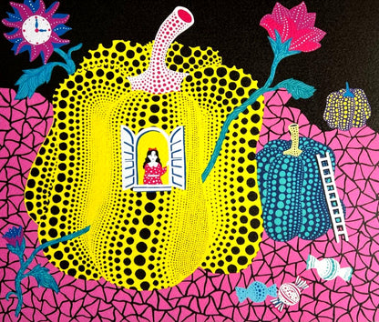 Yayoi Kusama Lithograph Mori Art Museum Coa Hand Numbered 200Ex