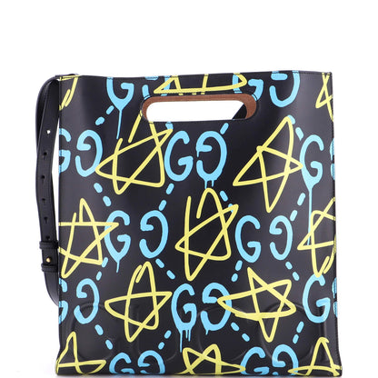 Gucci Tote Guccighost Leather Medium