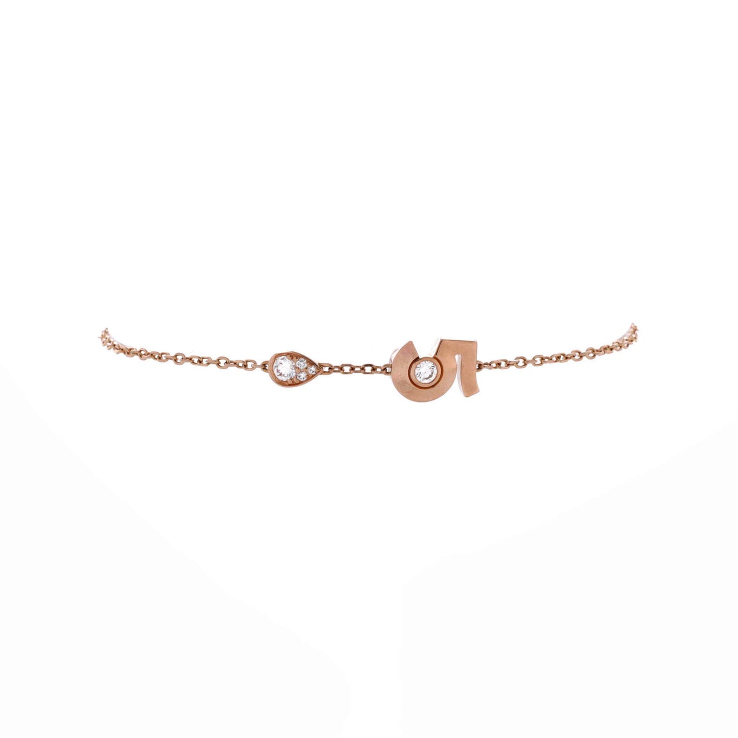 Chanel Extrait De No.5 Bracelet 18K Beige Gold With Diamonds