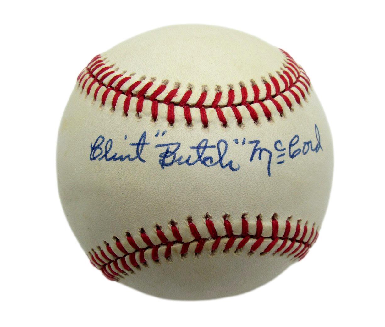 Butch Mccord Signed Oal Baseball Negro League Baltimore Elite Giants Psa/Dna