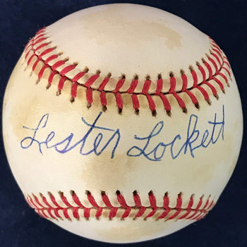 Lester Lockett Signed Official National League Baseball