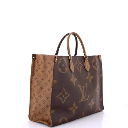 Louis Vuitton Onthego Tote Reverse Monogram Giant Gm
