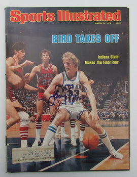 Larry Bird Signed 1979 Sports Illustrated Magazine No Label Jsa Witness 189240