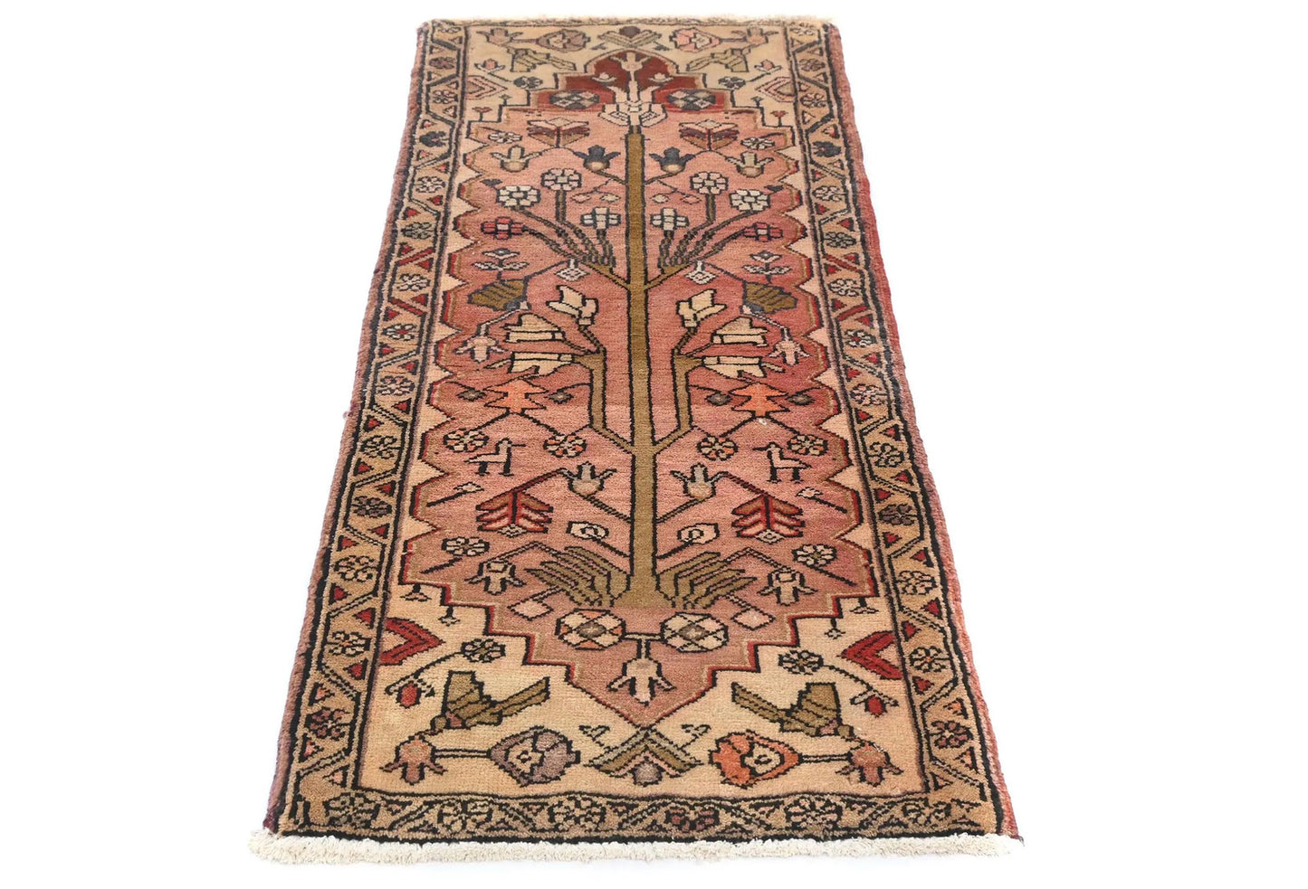 Semi Antique Serapi Oriental Rug 2X5 ft Wool