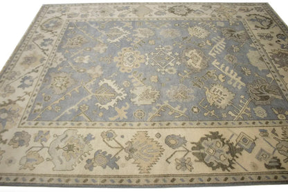 Oriental Muted Handmade Large Decor Floral Carpet Oushak Rug 8'2x9'10 Chobi
