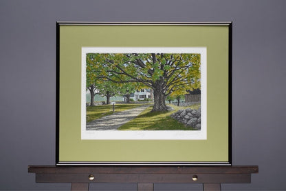 Carol Collette Original Hand-Colored Etching Print "July" Signed Framed Usa