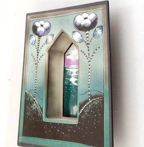 Signe Helj Liukko-Sundstrm Arabia Finland Candle Holder Ceramic Art Plate 1990